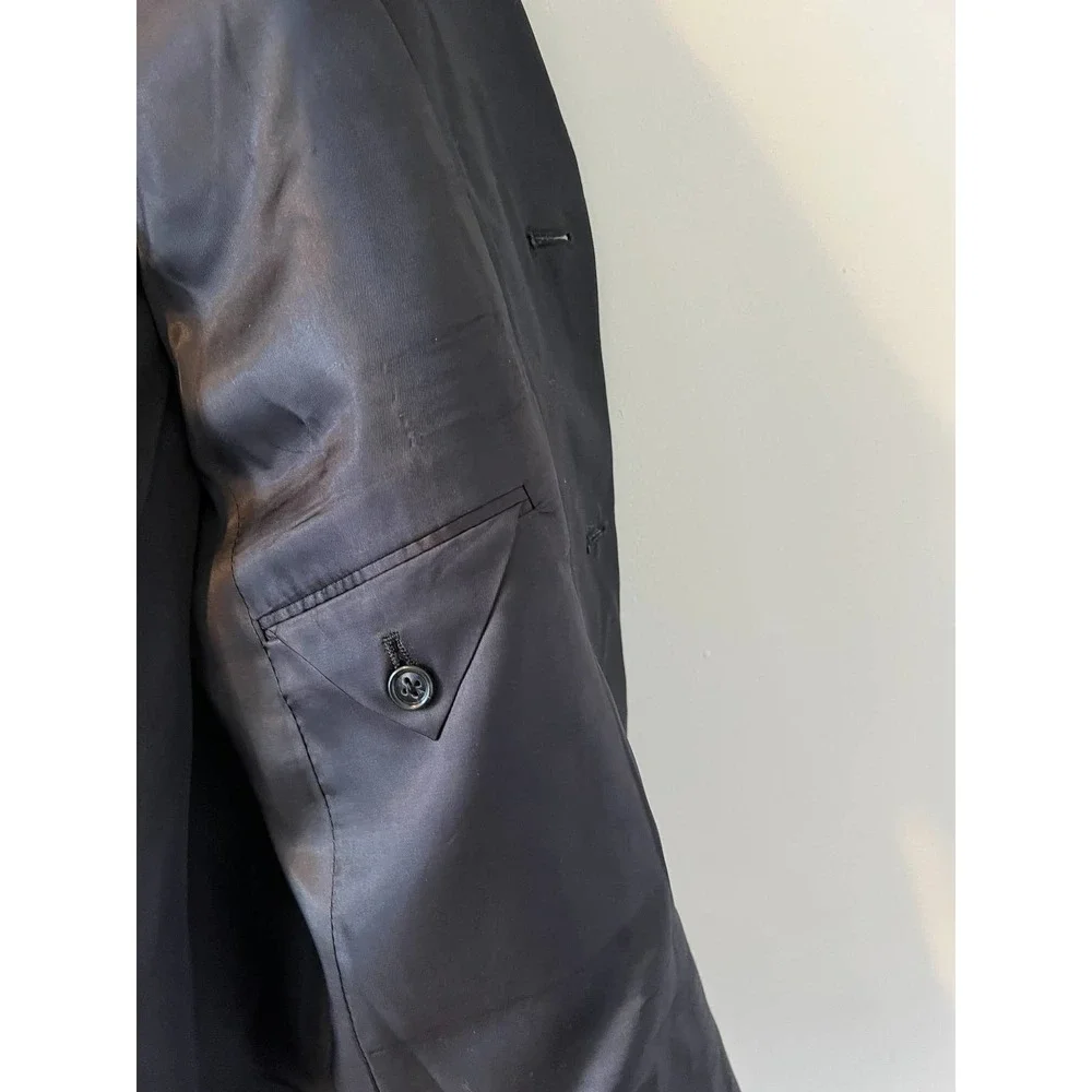 Vintage Burberrys wool‎ blazer sport jacket navy blue unisex mens womens 80s 90s